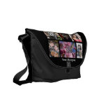 Collage de la foto del personalizado seis bolsa de mensajeria 
