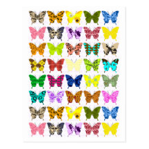 Collage de la mariposa postal
