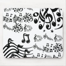 Collage de la nota musical alfombrilla de raton