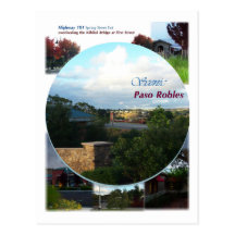 Collage de la postal de Paso Robles, 1r y primaver