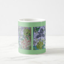 Collage de la suerte del brillo del irlandés tazas de café
