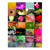 Collage de la variedad postal