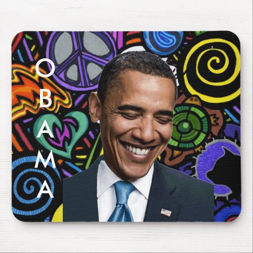 COLLAGE DE OBAMA ALFOMBRILLAS DE RATONES