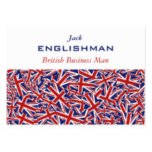 Collage de Union Jack Plantilla De Tarjeta De Negocio
