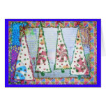 Collage del árbol del brillo felicitacion 