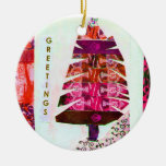 collage del árbol ornamento de navidad