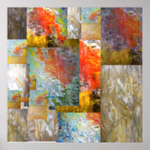 Collage del arte abstracto impresiones