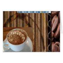 Collage del café felicitacion 