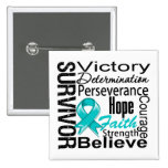 Collage del superviviente del cáncer ovárico pin