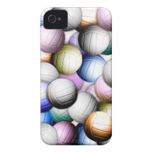 Collage del voleibol iPhone 4 Case-Mate fundas