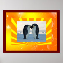 COLLAGE MAGNÍFICO DEL PINGÜINO POSTER