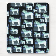 Collage Mousepad del caballo de la radiografía Tapete De Raton