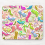 Collage para mujer de los zapatos alfombrilla de ratones