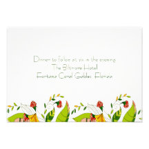 Collage-ReceptionCard floral abstracto retro amari Comunicados