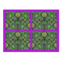 COLLAGE VERDE DEL LABERINTO TARJETA POSTAL