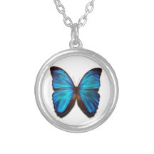 Collar AZUL de la MARIPOSA