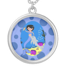 Collar azul de la sirena