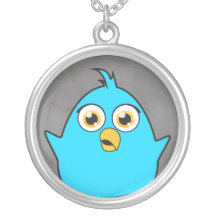 Collar azul del pájaro