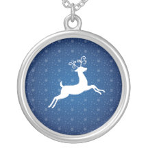 Collar azul del reno
