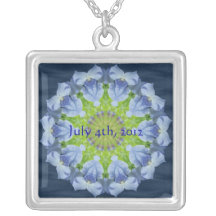 Collar azul personalizado del iris