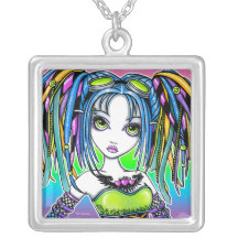 Collar cibernético de Fae del aro de Hula del góti