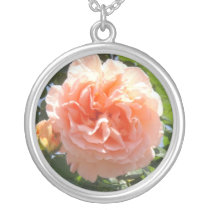Collar color de rosa de color salmón collares