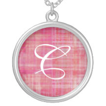 Collar coloreado arte rosado de la letra de la pin