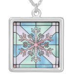 Collar colorido del copo de nieve