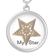 Collar, con imagen hermosa de la estrella