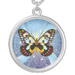 COLLAR CÓSMICO DE STERLING DE LA MARIPOSA
