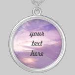 Collar de encargo púrpura del texto de Skies~ collares