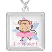Collar de la danza del tutú del amor del mono