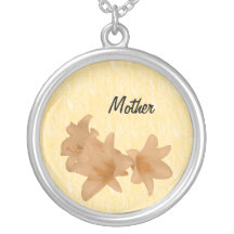 Collar de la flor del lirio para la madre