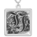 Collar de la letra Y de la caligrafía