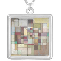Collar de la pintura del extracto del enrejado de 