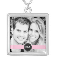 Collar de la plantilla de la foto del monograma