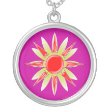 collar de la rojo-flor