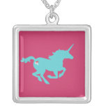 Collar de la silueta del unicornio