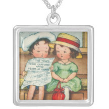 Collar de la tarjeta del día de San Valentín del v