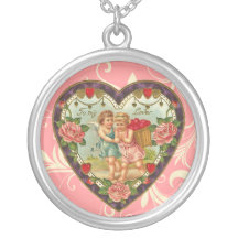 Collar de la tarjeta del día de San Valentín del v