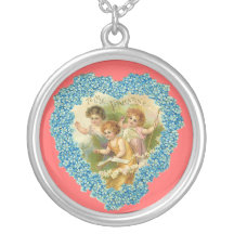 Collar de la tarjeta del día de San Valentín del v
