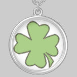 Collar de la tela escocesa del trébol n collares