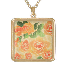 Collar de los rosas del melocotón