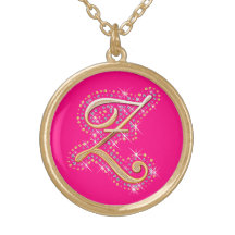 Collar de oro de la inicial "Z"