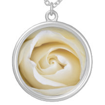 Collar de Sterling del rosa blanco