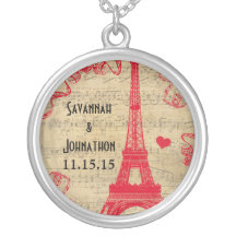 Collar del aniversario de la torre Eiffel del vint