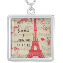 Collar del aniversario de la torre Eiffel del vint