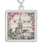 Collar del aniversario de New York City del vintag