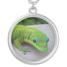 Collar del colgante del Gecko del día del polvo de