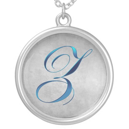 Collar del colgante del monograma de Z